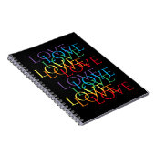 RAINBOW LIEBE II 6.5x8.75 Spiral-Notebook Notizblock (Rechte Seite)