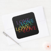 RAINBOW LIEBE II Große Aufkleber (Umschlag)