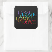 RAINBOW LIEBE II Große Aufkleber (Tasche)