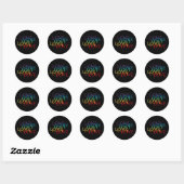 RAINBOW LIEBE II Kleine Round Stickers (Blatt)