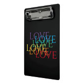RAINBOW LIEBE II Mini-Zwischenablage Mini Klemmbrett (Gewinkelt2)