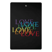 RAINBOW LIEBE II Mini-Zwischenablage Mini Klemmbrett (Rückseite)