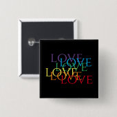 RAINBOW LIEBE II Square Button Button (Vorne & Hinten)
