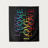 RAINBOW LIEBE II Tapestry Wandteppich (Vorderseite)