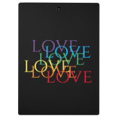 RAINBOW-LIEBE II-Zwischenablage Klemmbrett (Rückseite)