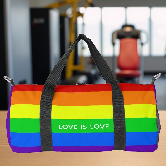 Rainbow Liebe ist Liebe Gay Pride Duffle Bag