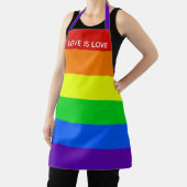 Rainbow Liebe ist Liebe Gay Pride LGBTQ Beautiful Schürze (InSitu)
