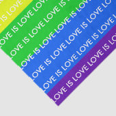 Rainbow Liebe ist Liebe Gay Pride LGBTQ Beautiful Seidenpapier (Detail)