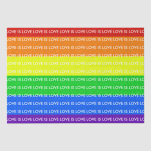 Rainbow Liebe ist Liebe Gay Pride LGBTQ Beautiful Seidenpapier
