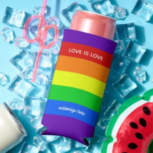 Rainbow Liebe ist Liebe Gay Pride Parade Benutzerd Selters Dosenkühler