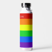 Rainbow Liebe ist Liebe Gay Pride Personalisiert Trinkflasche (Links)