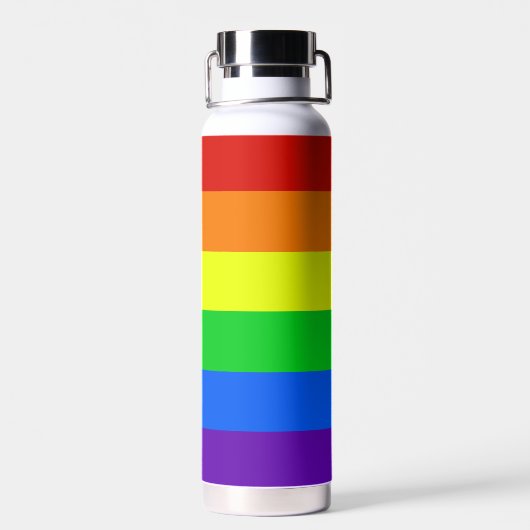Rainbow Liebe ist Liebe Gay Pride Personalisiert Trinkflasche (Rückseite)