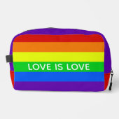 Rainbow Liebe ist Liebe Gay Pride Waschbeutel (Vorderseite)