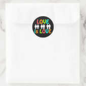 Rainbow Liebe ist Liebe Lapel Stickers (Tasche)
