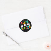 Rainbow Liebe ist Liebe Lapel Stickers (Umschlag)
