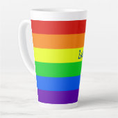 Rainbow-Liebe ist Liebe Milchtasse (Linke Ecke)