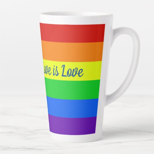Rainbow-Liebe ist Liebe Milchtasse (Rechts)