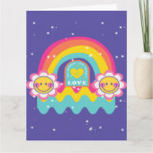 Rainbow-Liebe Karte (Vorderseite)