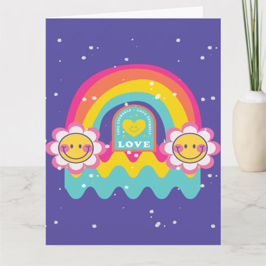 Rainbow-Liebe Karte (Vorderseite)