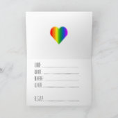 Rainbow Liebe Karten für den Personalisierten Gay  (Innenseite)