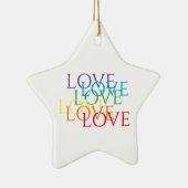 RAINBOW LIEBE Keramik Startort Ornament (Rechts)