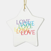 RAINBOW LIEBE Keramik Startort Ornament (Links)