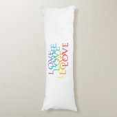 RAINBOW LIEBE Kissen (Vorderseite Vertikal)