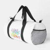 RAINBOW LIEBE Kleine Duffel Tasche (Rechte Ecke)
