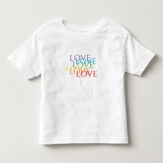 RAINBOW LIEBE Kleinkind T - Shirt (Vorderseite)