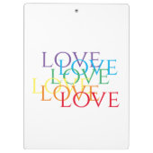 RAINBOW-LIEBE KLEMMBRETT (Rückseite)