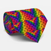 Rainbow Liebe_ Krawatte (Gerollt)