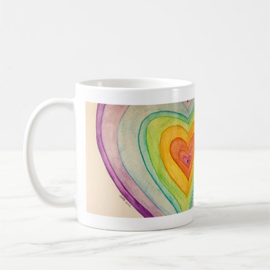 Rainbow Liebe Kunst Tasse Cup (Links)