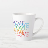 RAINBOW LIEBE Latte Tasse (Rechts)