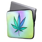 Rainbow Liebe Leaf Laptopschutzhülle (Vorderseite Links)