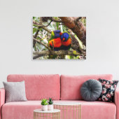 Rainbow-Liebe Leinwanddruck (Insitu (Wohnzimmer))