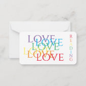 RAINBOW-LIEBE-Lesezeichen - 3,5 x 2 Karte (Rückseite)