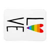 Rainbow-Liebe Magnet (Horizontal)