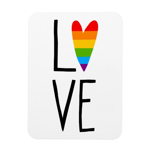 Rainbow-Liebe Magnet (Vertikal)