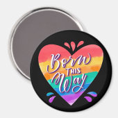 Rainbow Liebe Magnet (Vorderseite/Rückseite)