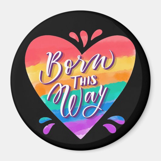 Rainbow Liebe Magnet (Vorne)