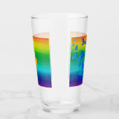 Rainbow Liebe Man Glas (Rechts)