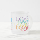 RAINBOW LIEBE MATTIERTE TASSE (VorderseiteRechts)