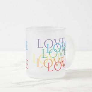 RAINBOW LIEBE MATTIERTE TASSE