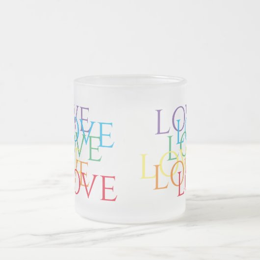 RAINBOW LIEBE MATTIERTE TASSE (Mittel)