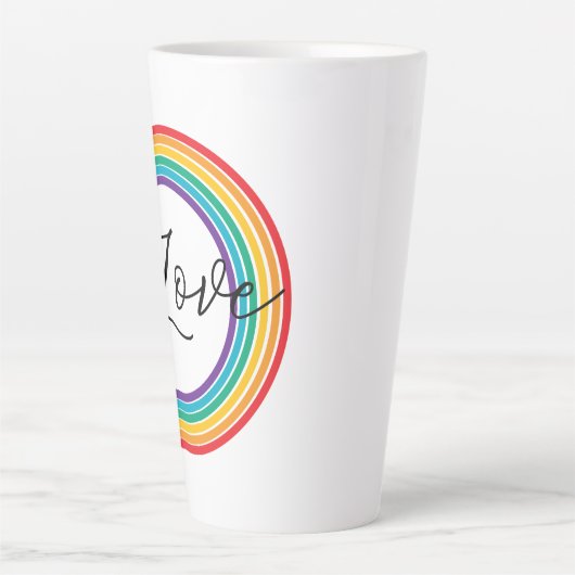 Rainbow-Liebe Milchtasse (Vorderseite)