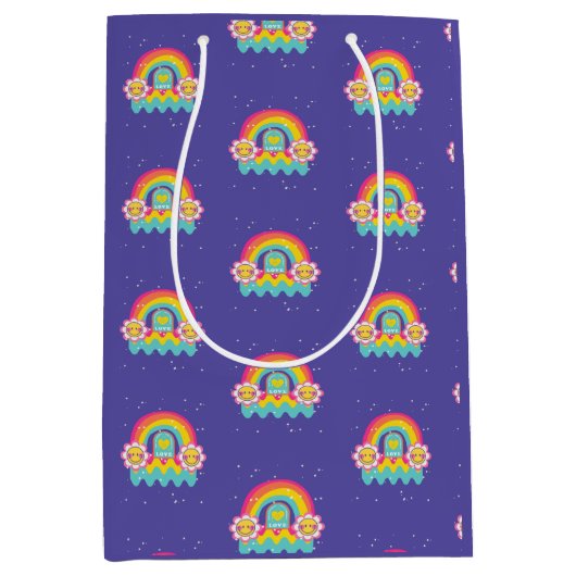 Rainbow-Liebe Mittlere Geschenktüte (Vorderseite)
