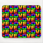 Rainbow-Liebe Mousepad (Vorne)