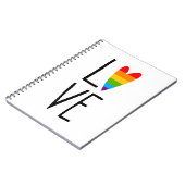 Rainbow-Liebe Notizblock (Linke Seite)