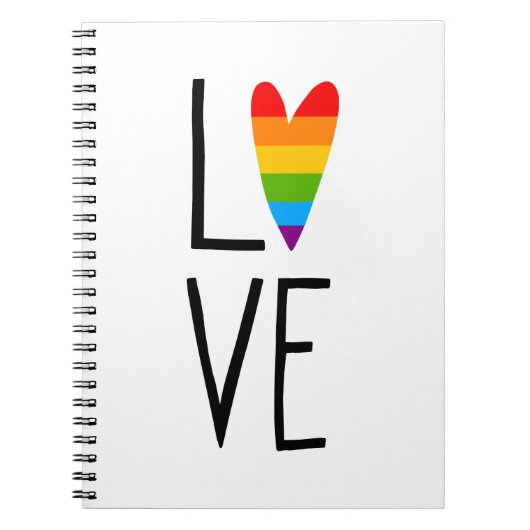 Rainbow-Liebe Notizblock (Vorderseite)