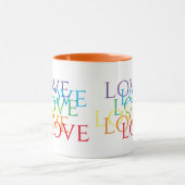 RAINBOW LIEBE Orange Combo Tasse (Zentrum)
